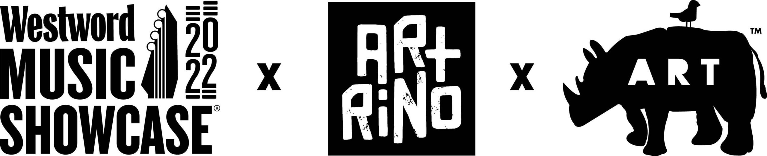 Black Logo Art RiNo Rino Art